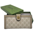 Gucci 3 Fold Wallet Beige Up