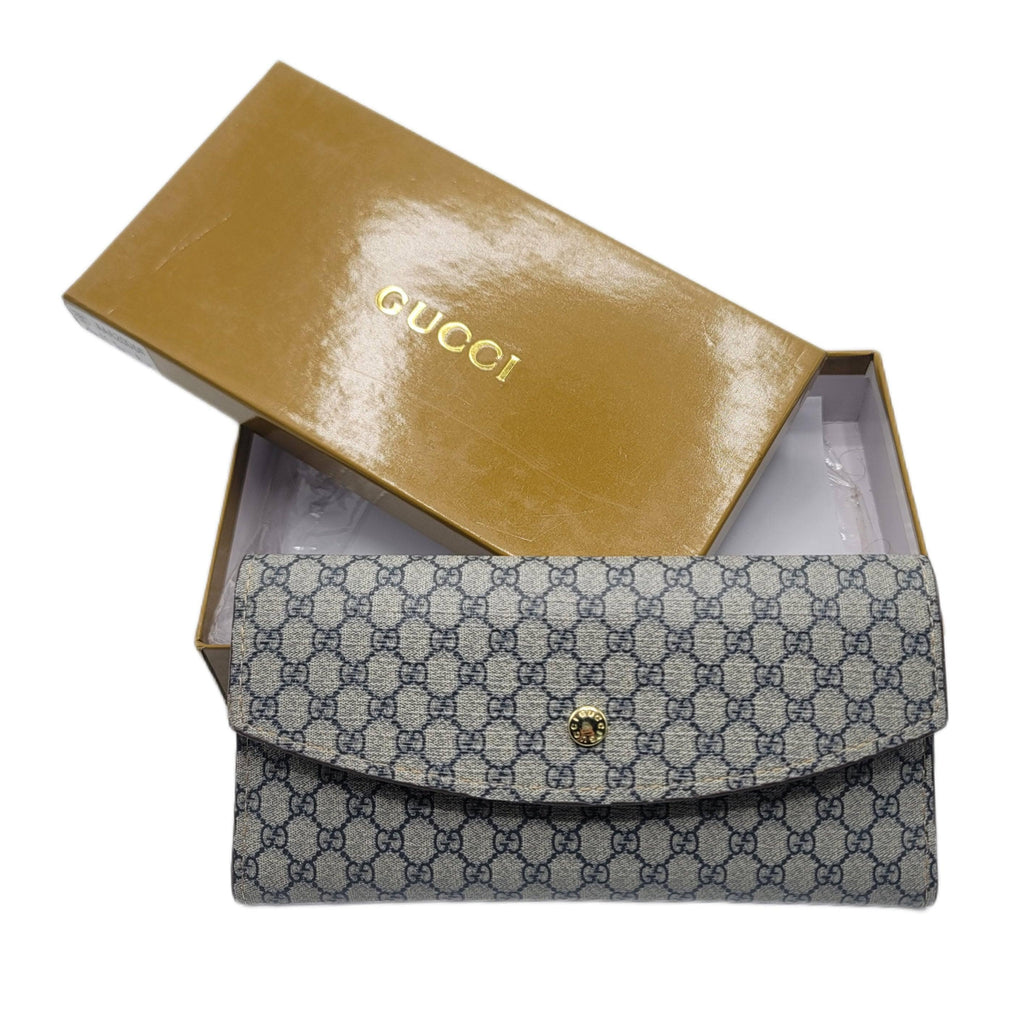 Gucci 3 Fold Wallet Classic Blue