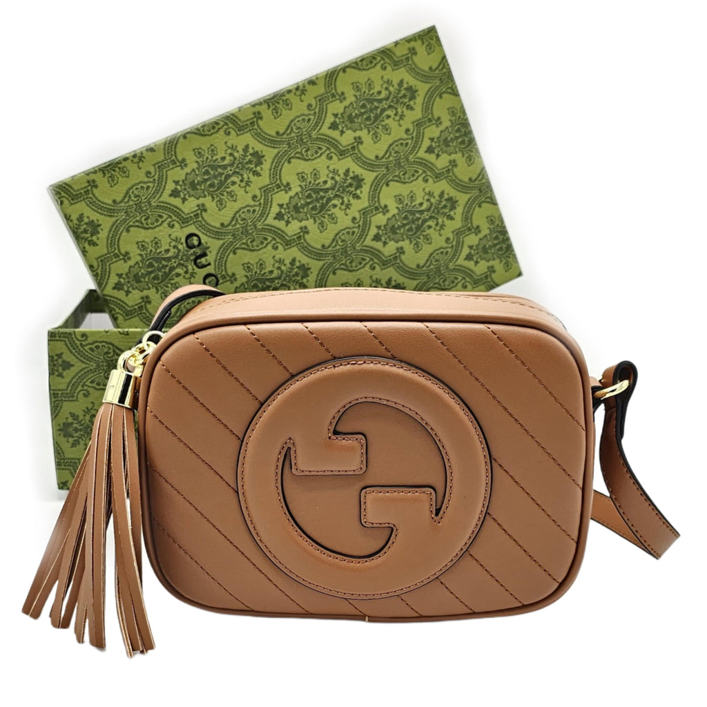 Gucci Blondie Shoulder / Crossbody Bag Brown