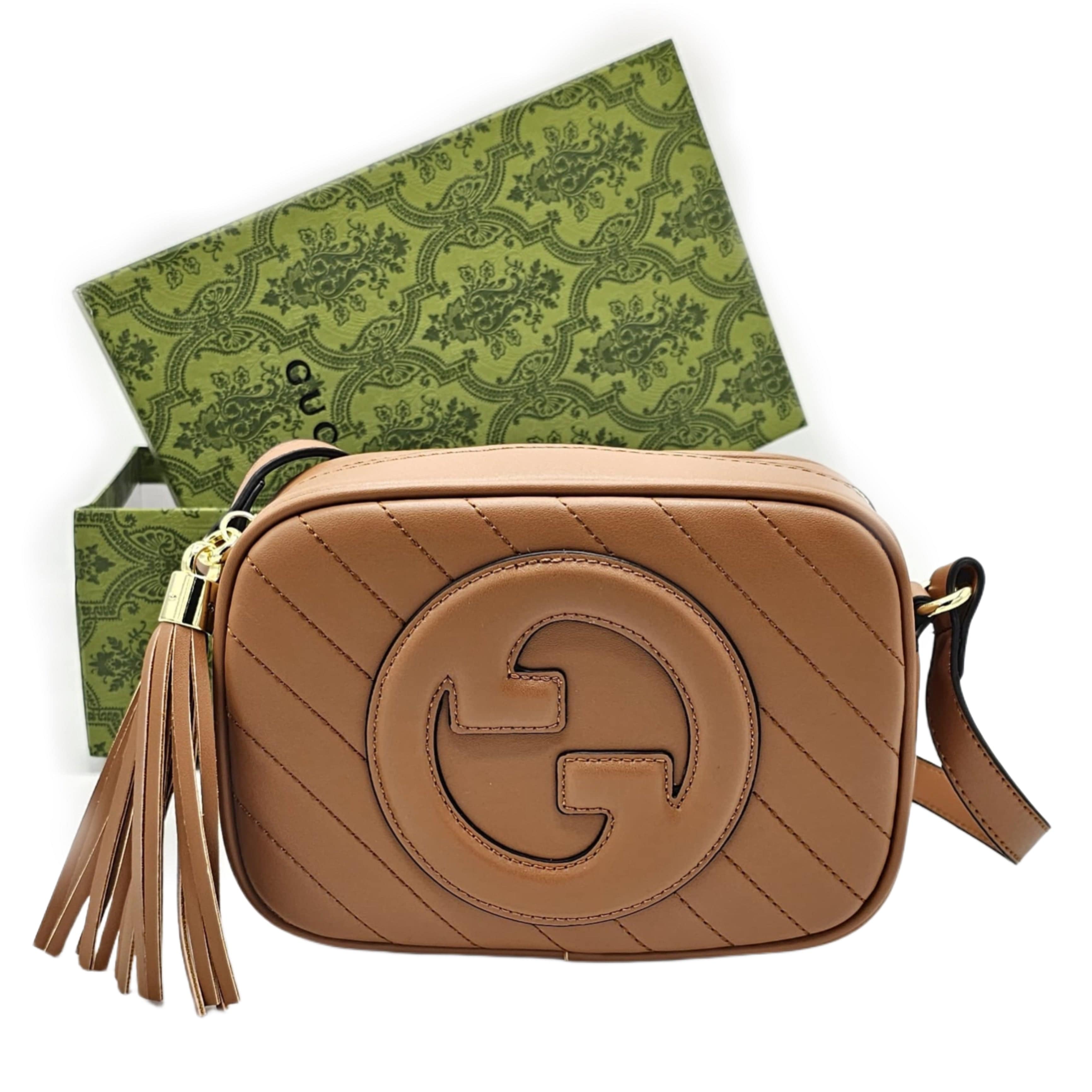Gucci Blondie Shoulder / Crossbody Bag Brown