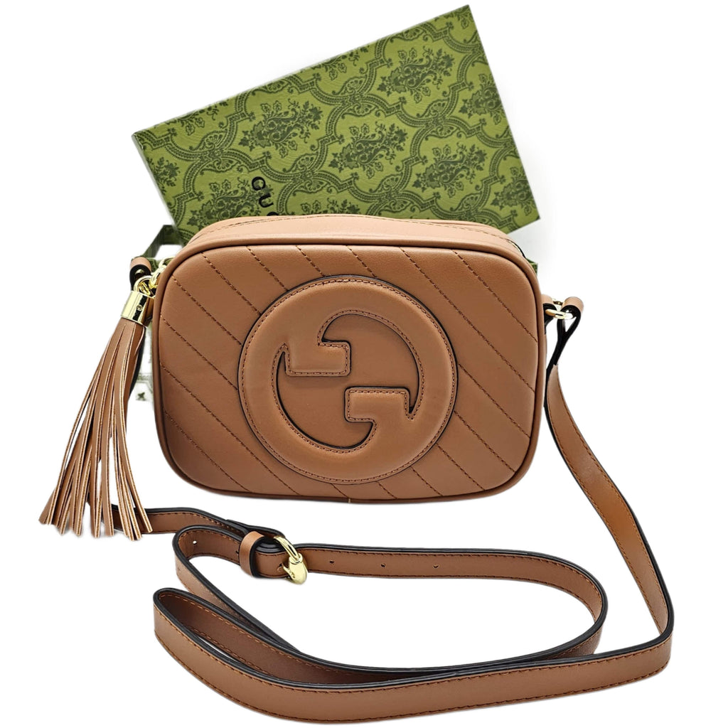 Gucci Blondie Shoulder / Crossbody Bag Brown