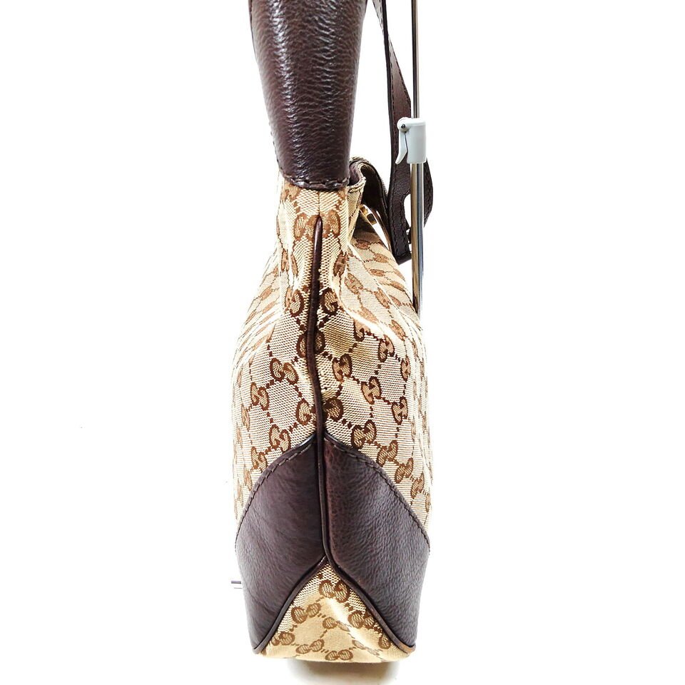Gucci  Brown Canvas Shoulder Bag