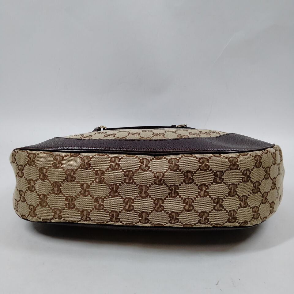 Gucci  Brown Canvas Shoulder Bag