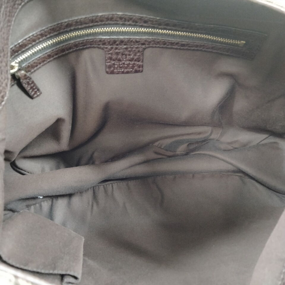 Gucci  Brown Canvas Shoulder Bag