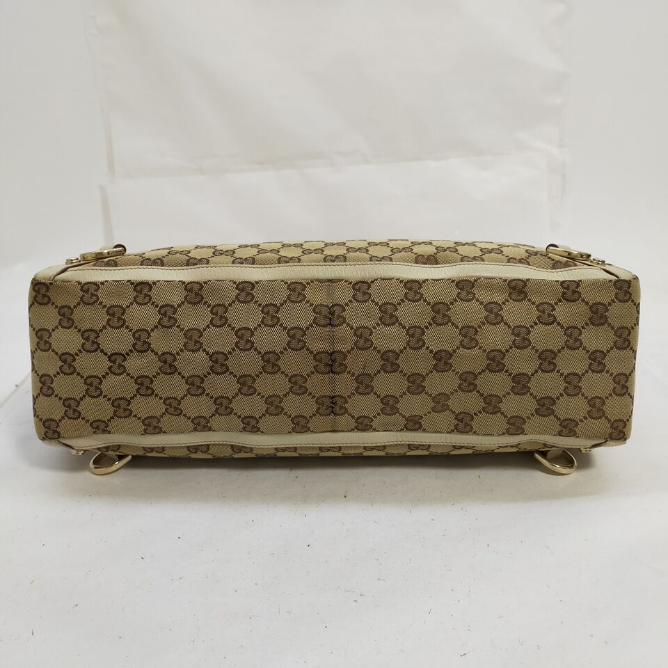 Gucci  Brown Canvas Tote Bag
