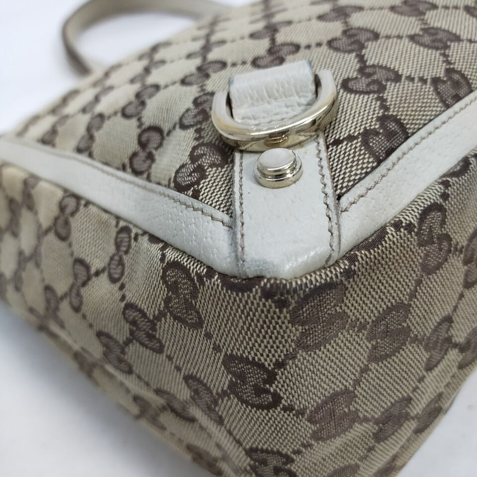 Gucci  Brown Canvas Tote Bag