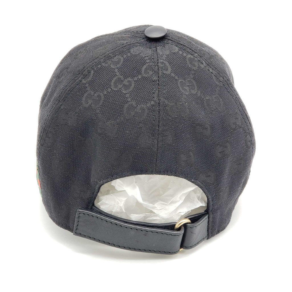 Gucci Cap Black Canvas Hat
