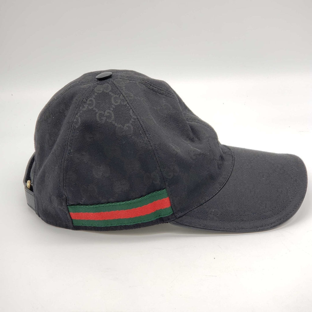 Gucci Cap Black Canvas Hat