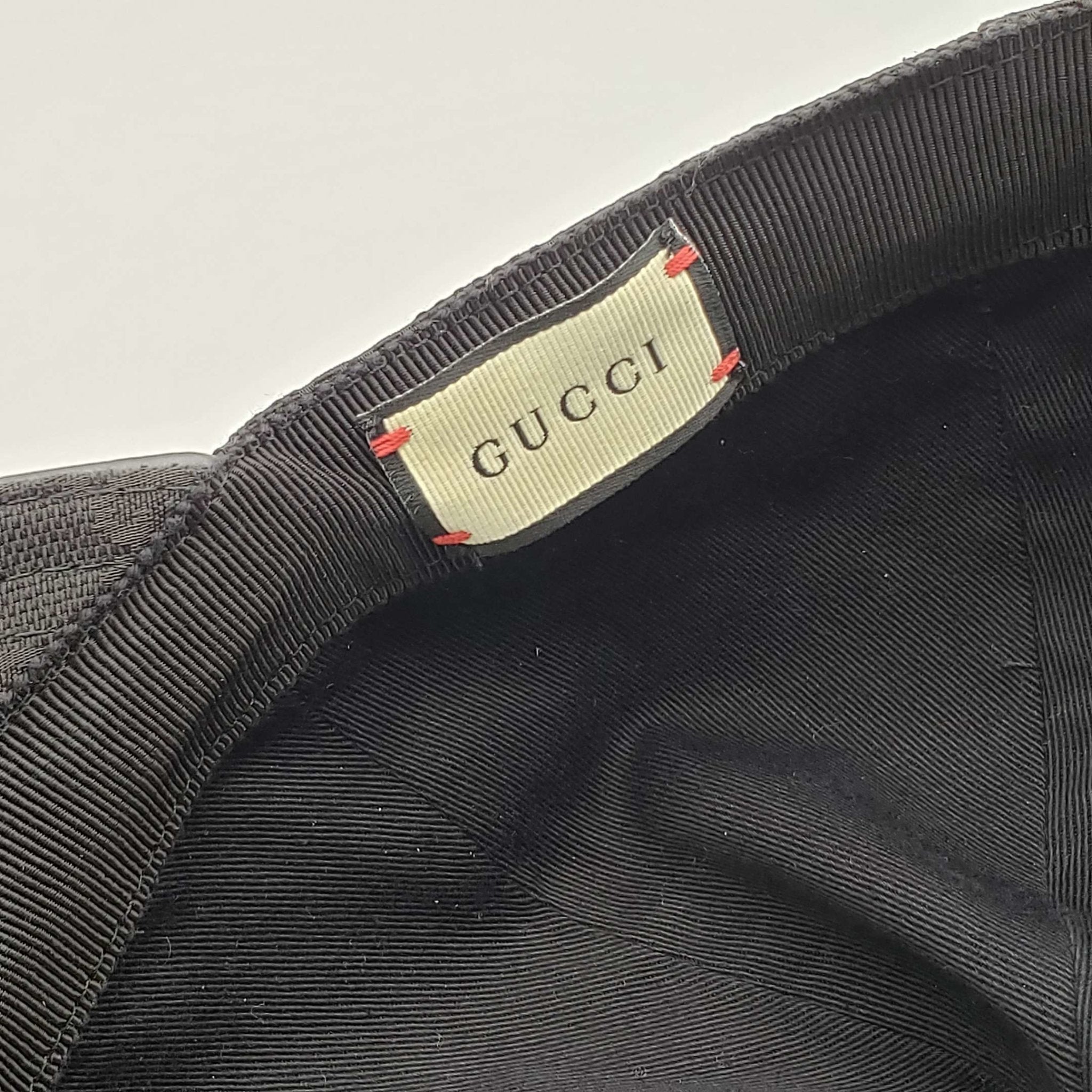 Gucci Cap Black Canvas Hat