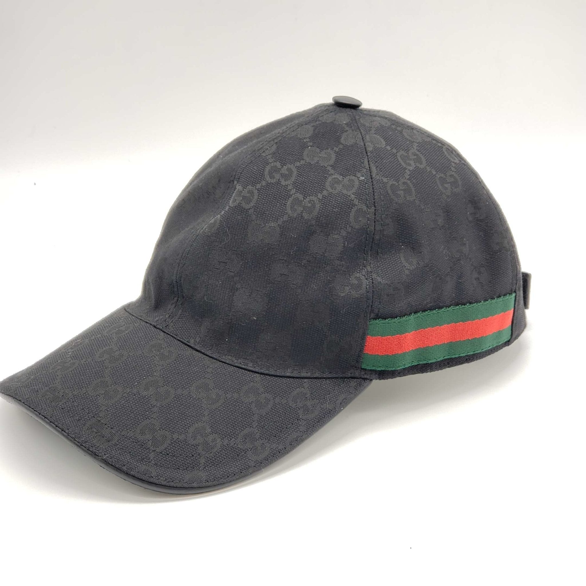 Gucci Cap Black Canvas Hat