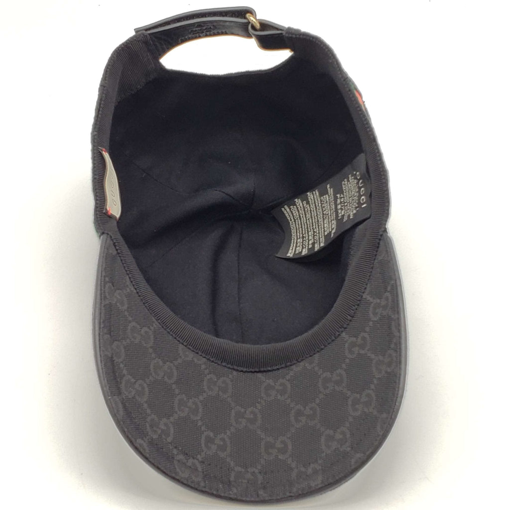 Gucci Cap Black Canvas Hat