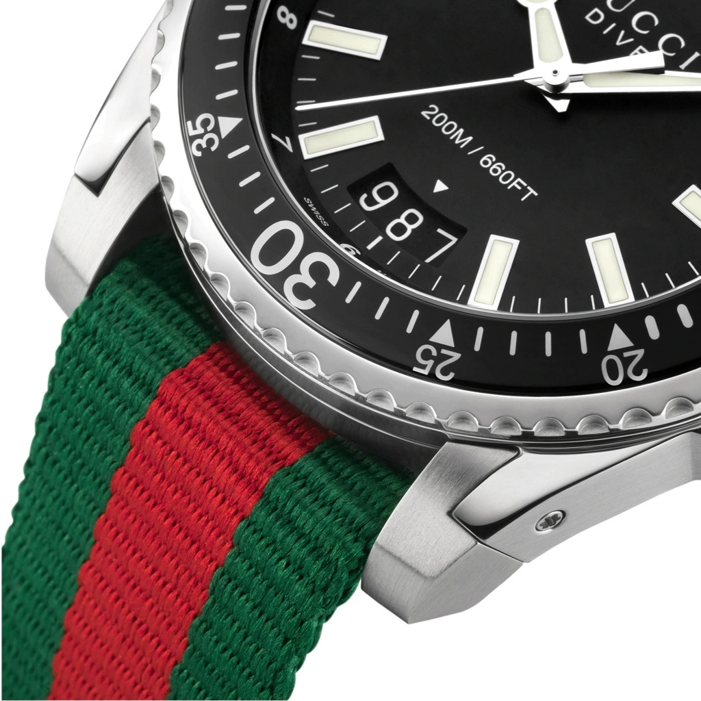 Gucci Dive Men's Black Watch YA136206
