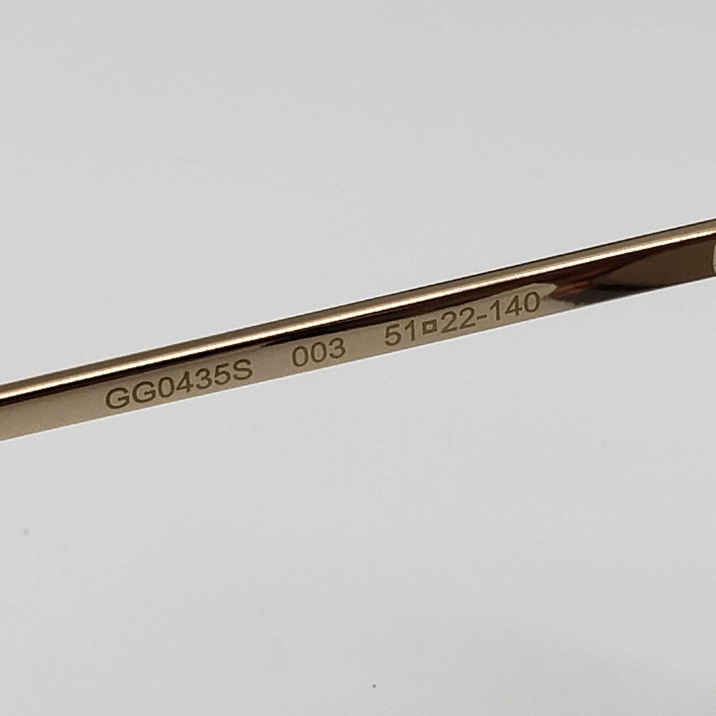 Gucci Havana Gold Brown Square Ladies Sunglasses
