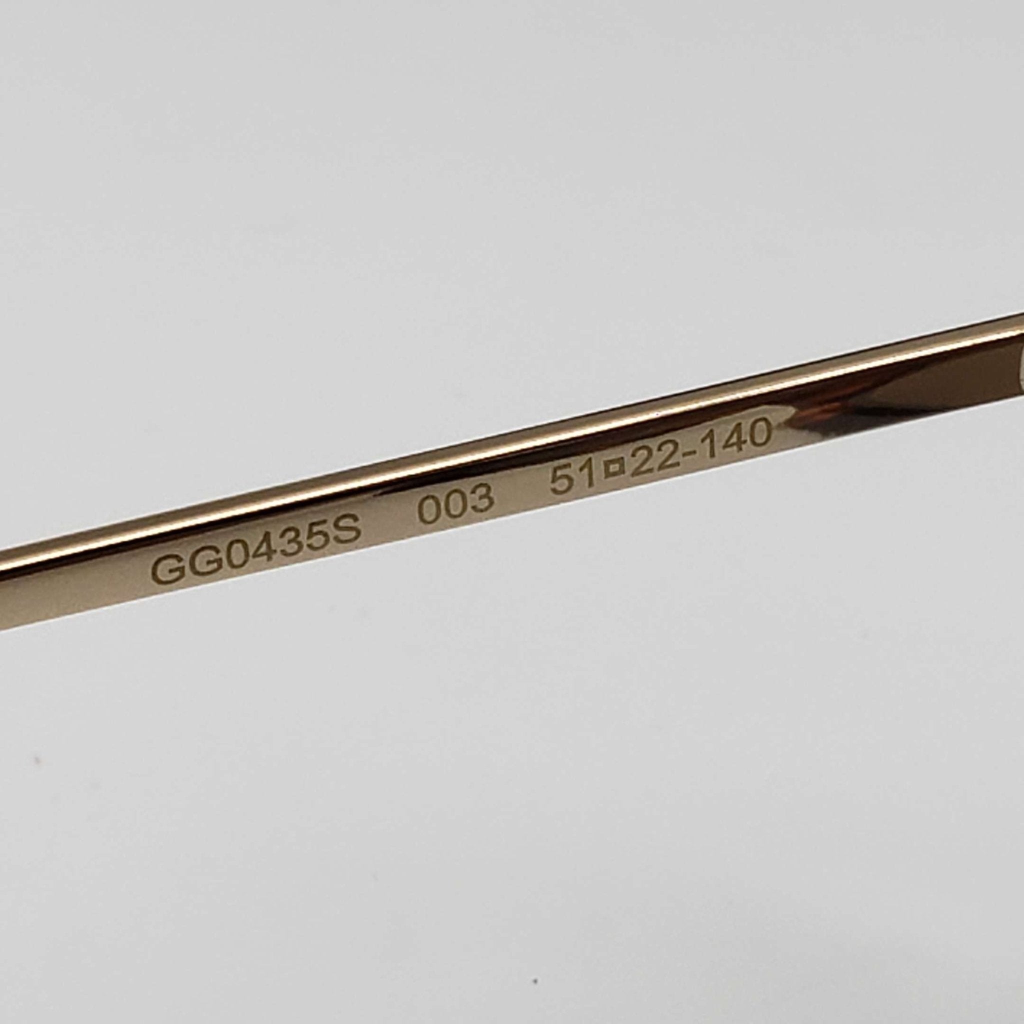 Gucci Havana Gold Brown Square Ladies Sunglasses