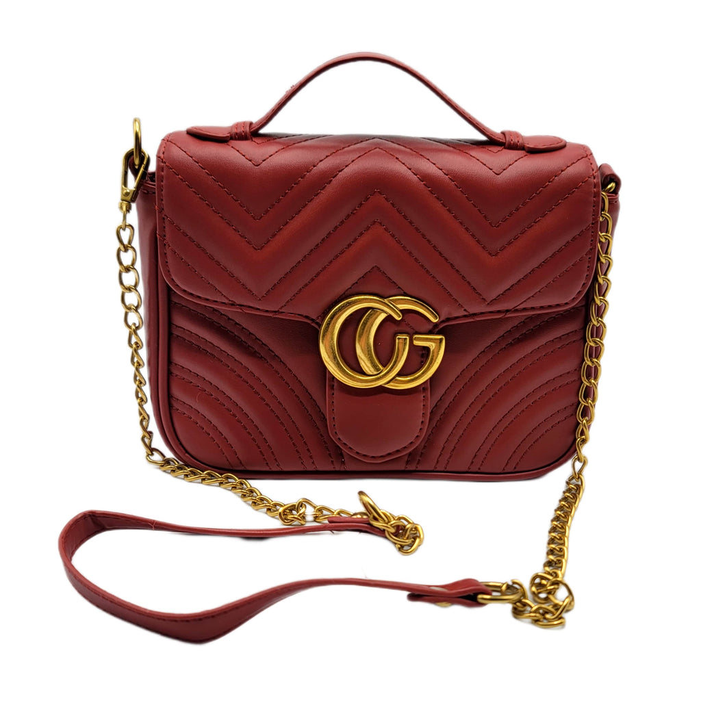 Gucci Marmont Crossbody Bag Maroon