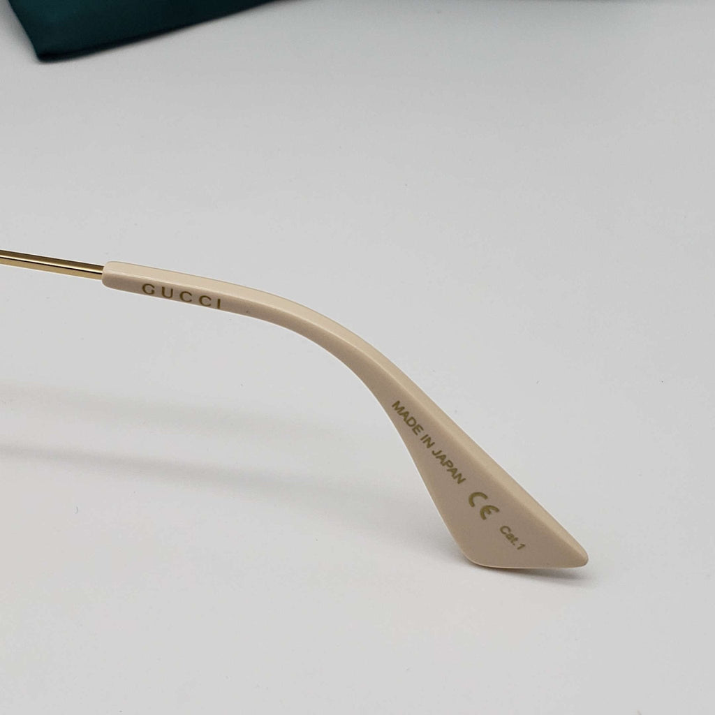 Gucci Yellow Rectangular Ladies Sunglasses Brand New