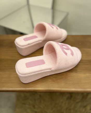 chanel Women's Mules Pink For Women 1.5in/4cm