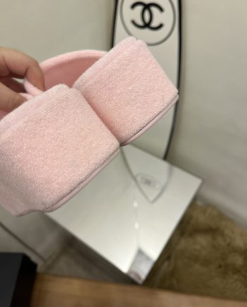 chanel Women's Mules Pink For Women 1.5in/4cm