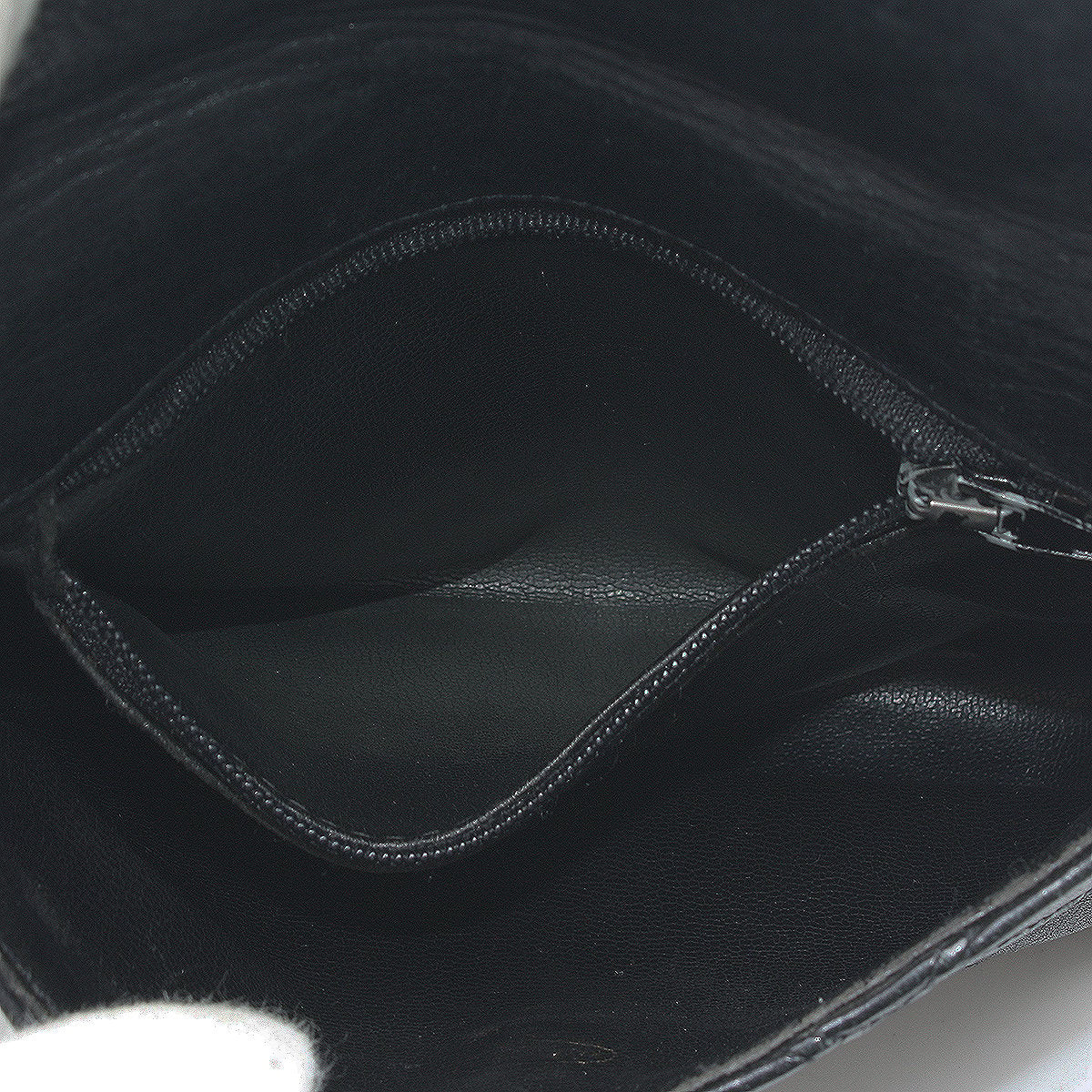 Chanel Vintage Lambskin Leather Belt Bum Waist Bag Black
