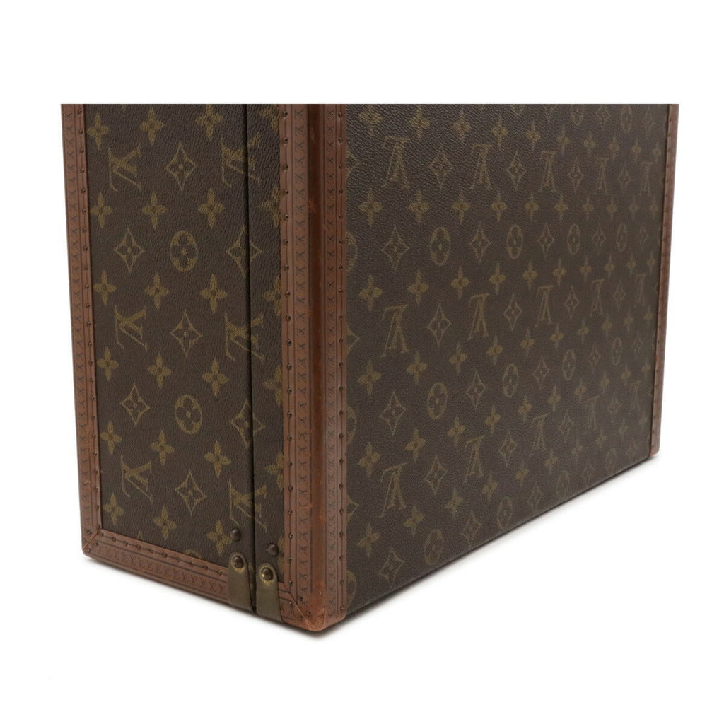 Louis Vuitton Monogram Super President Suitcase Business Bag Trunk Vintage