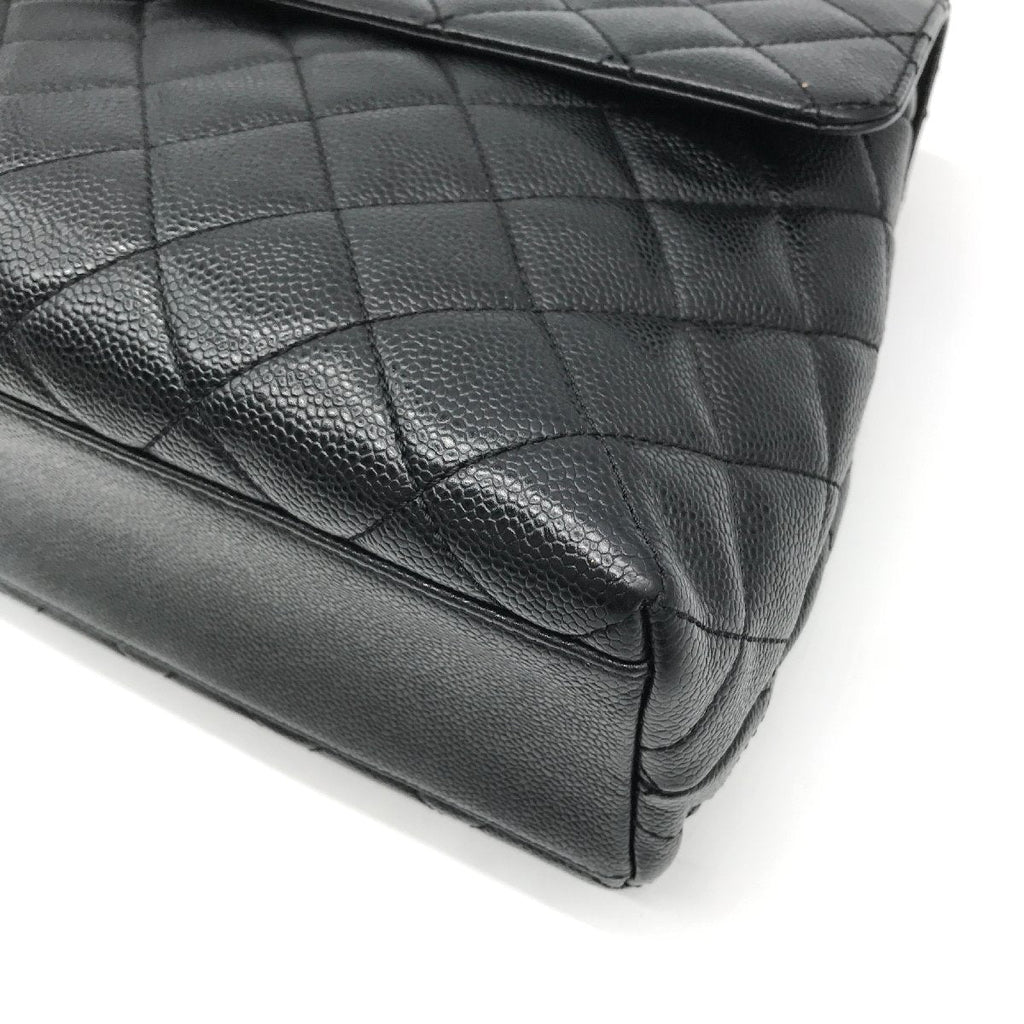 Chanel CC Caviar Leather Kelly Handbag Black