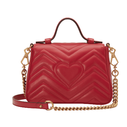GUCCI GG Marmont Matelassé Red Bag