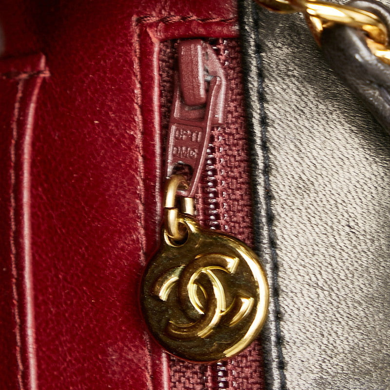 Chanel Diana Bag Small Classic Single Flap Bag Lambskin Leather Black Vintage