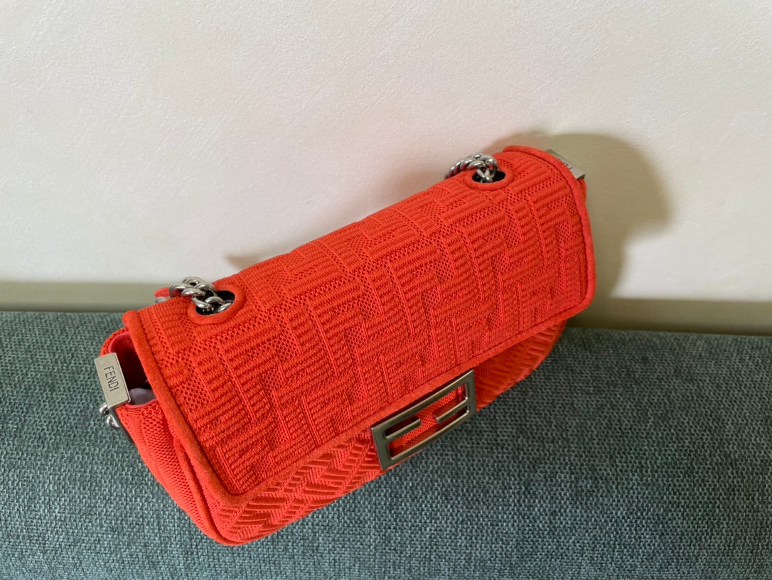 Fendi Midi Baguette Chain Bag