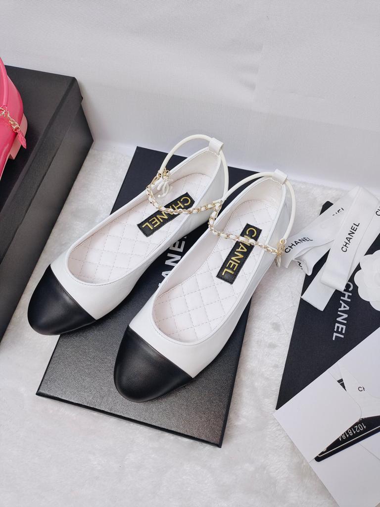 Chanel Leather Ballet Flats