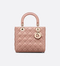 Medium Lady Dior Bag Blush Cannage Lambskin