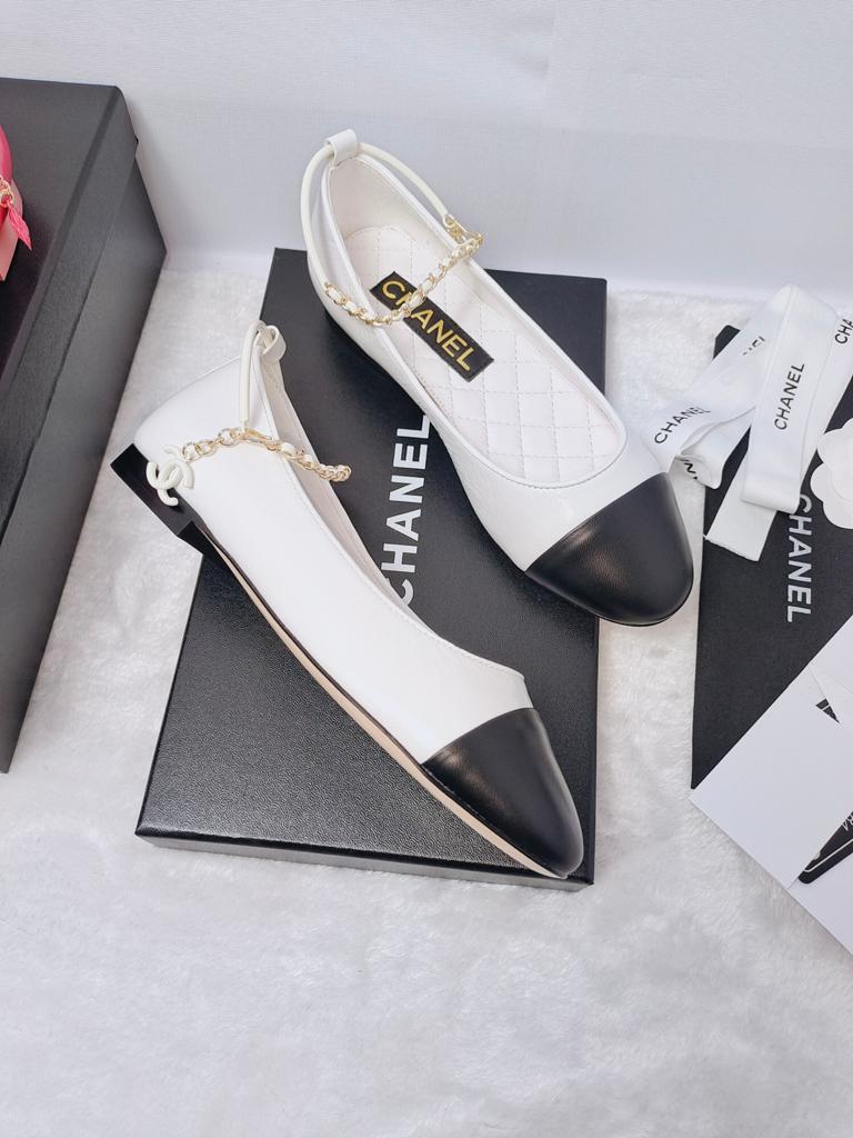 Chanel Leather Ballet Flats