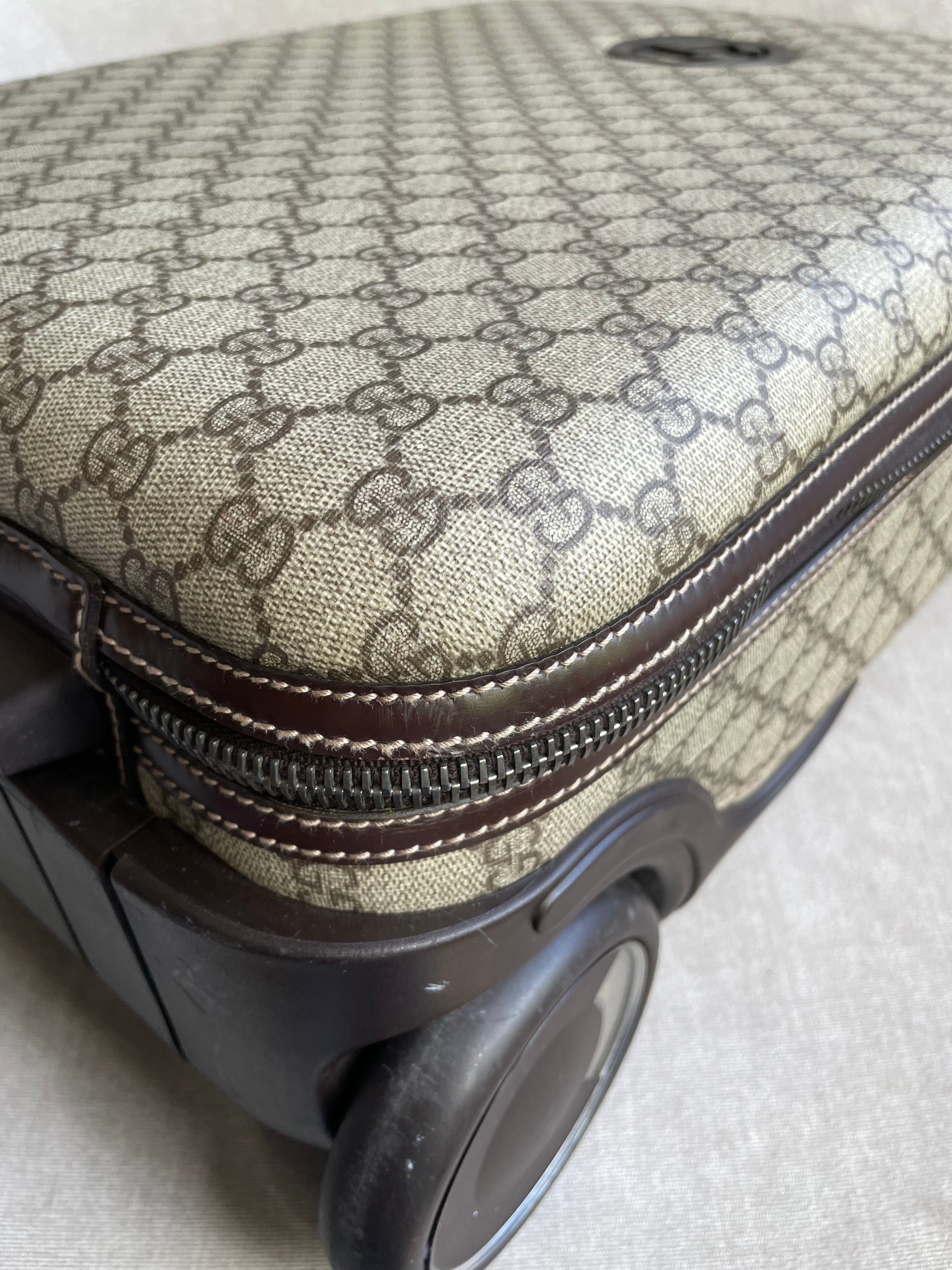 Gucci Supreme Canvas Monogram GG Cabin Suitcase
