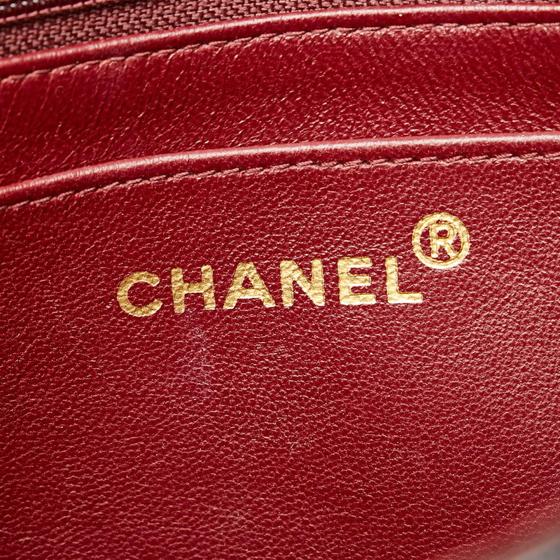 Chanel Diana Bag Small Classic Single Flap Bag Lambskin Leather Black Vintage