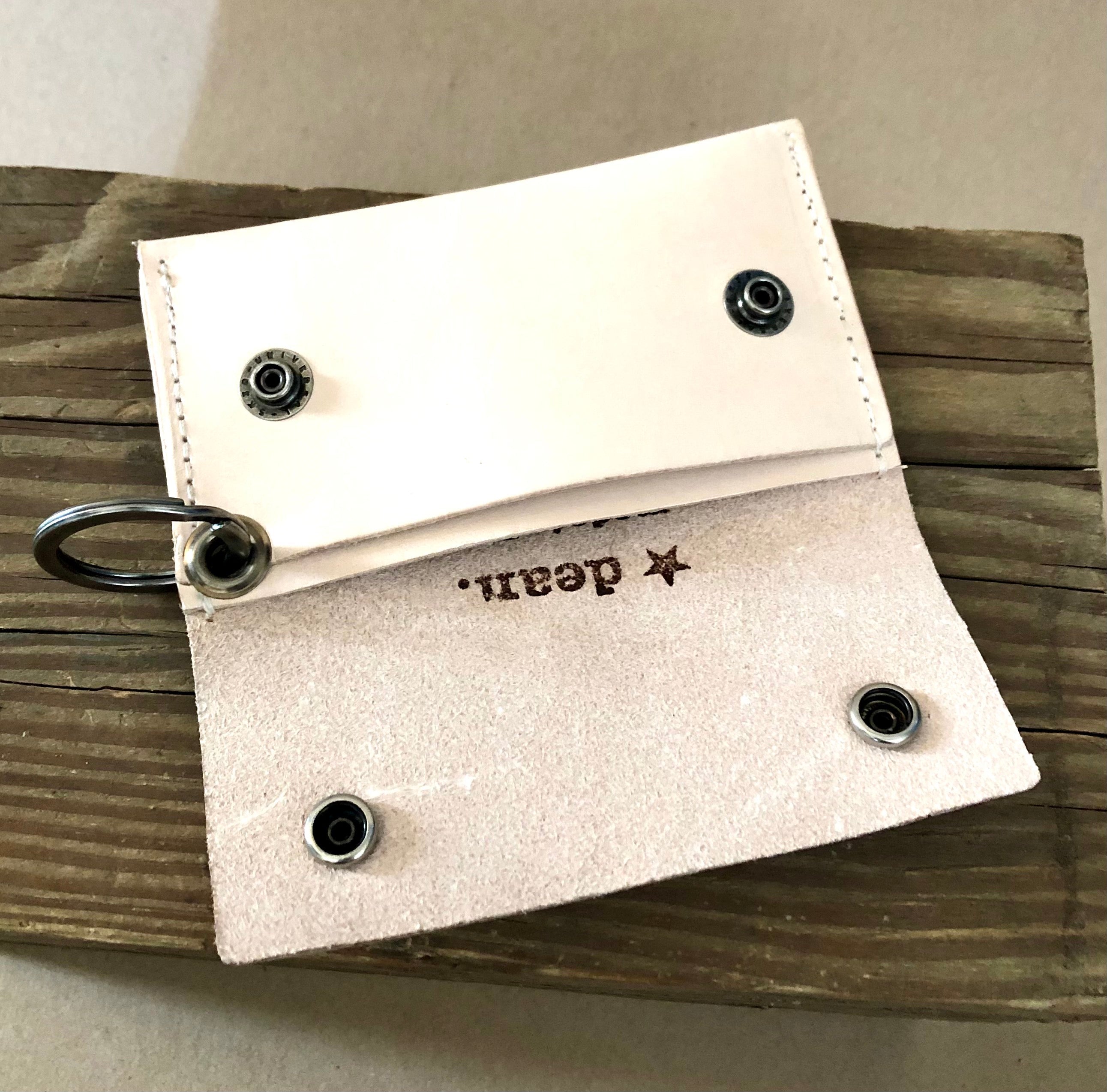 Mini trucker wallet / key ring