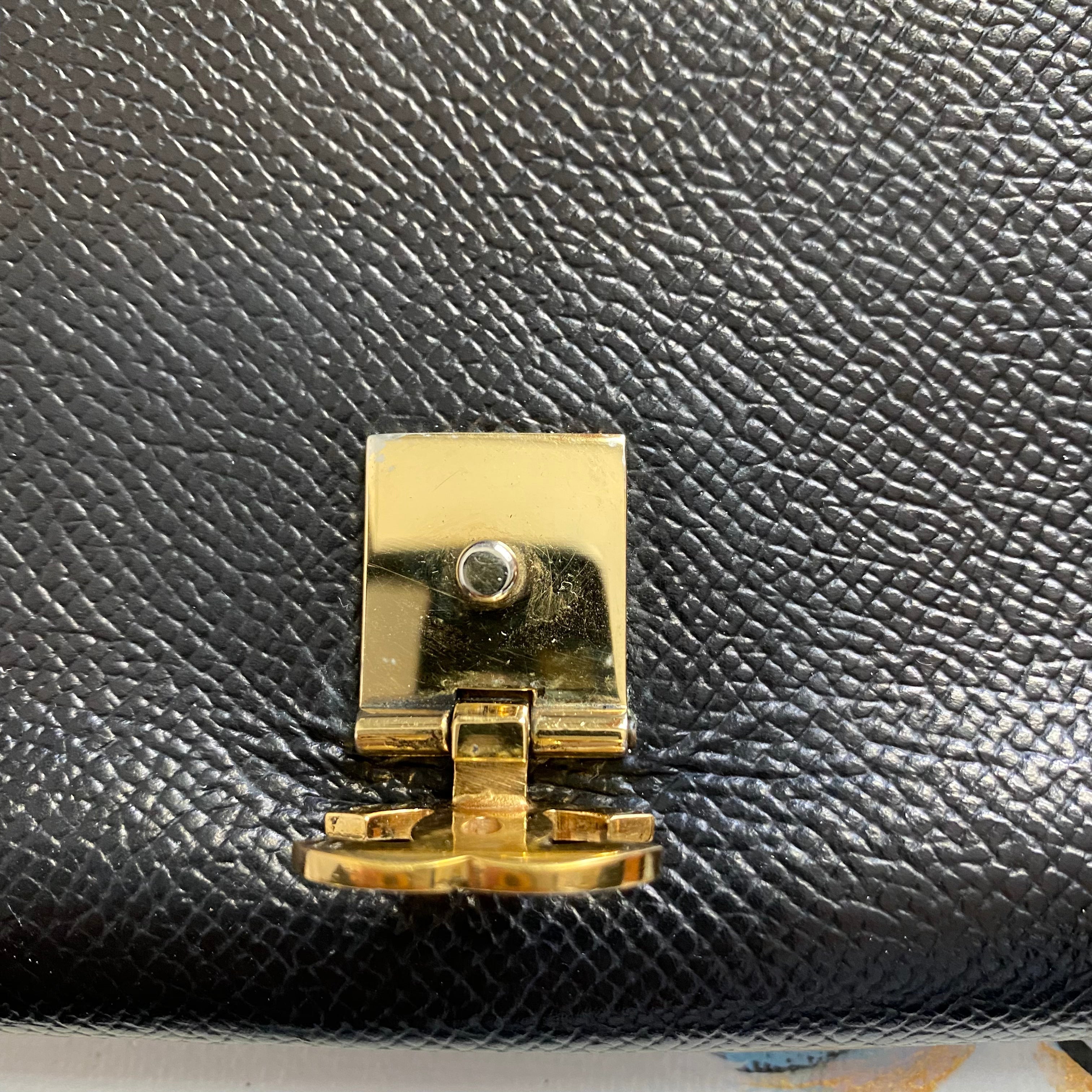 The Junco Bifold Wallet - Vintage Chanel Caviar Skin in Black
