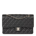 Chanel classic Flap bag with Silver hardware