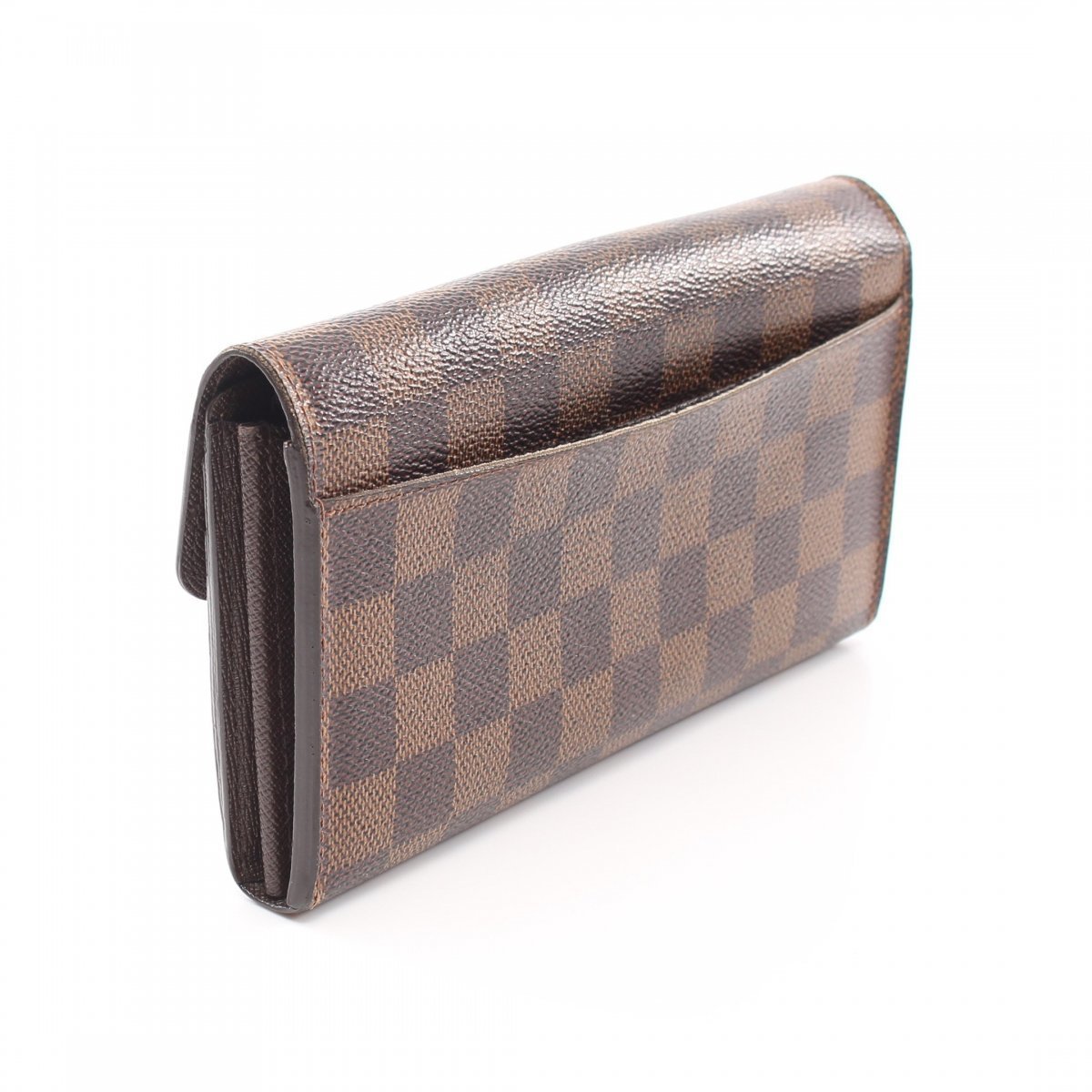 Louis Vuitton Portefeuille Sarah Damier Ebene Bifold Long Wallet