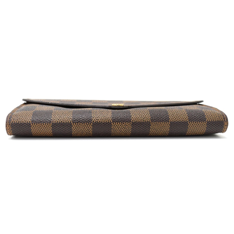 Louis Vuitton Portefeuille Sarah Long Wallet N63209 Damier Ebene Brown