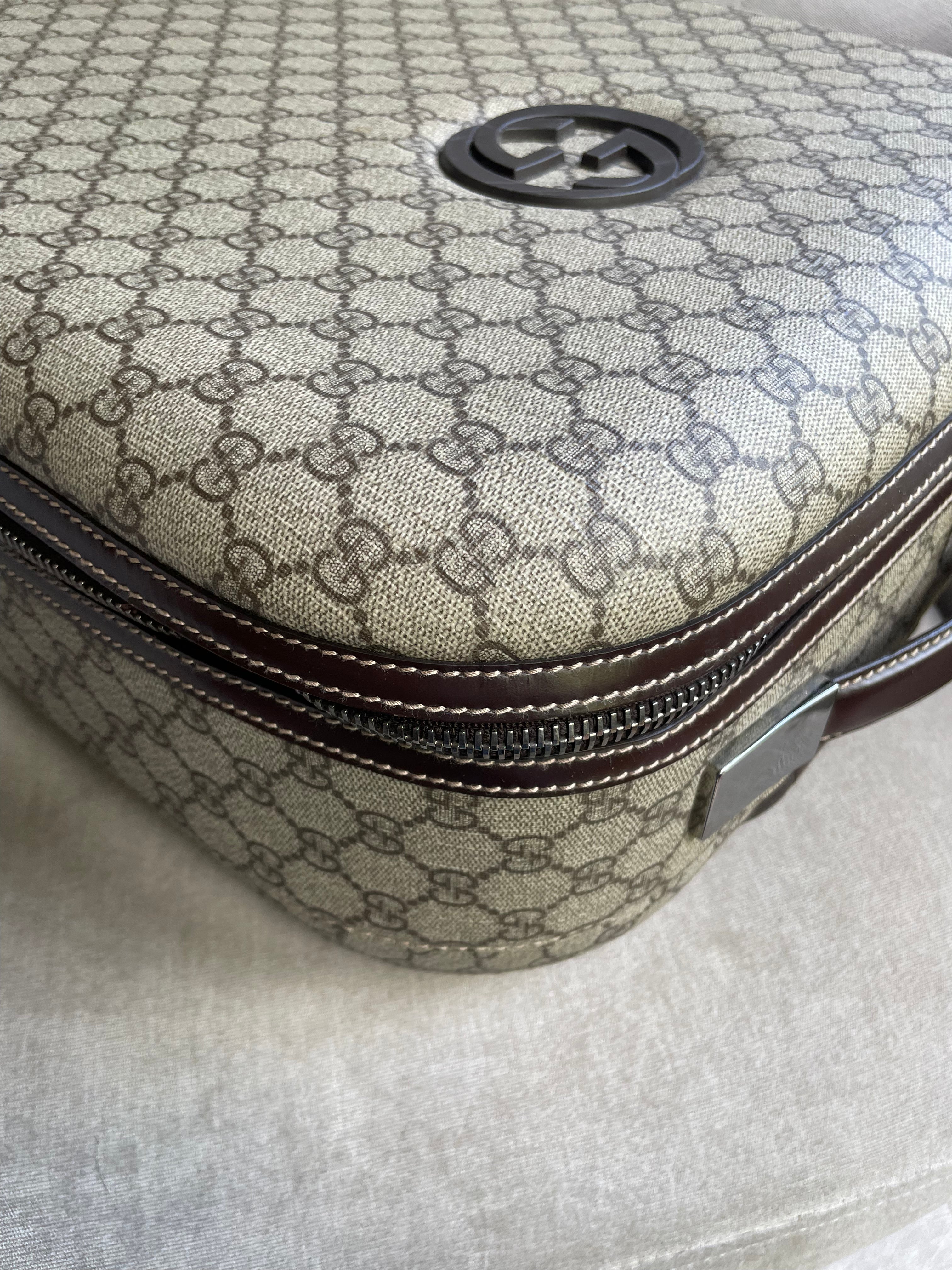 Gucci Supreme Canvas Monogram GG Cabin Suitcase