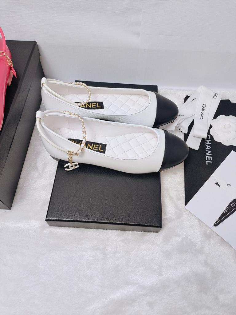 Chanel Leather Ballet Flats