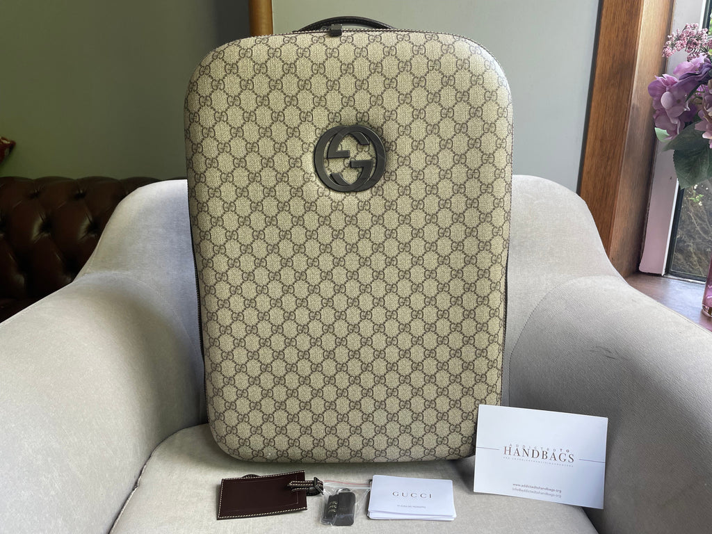 Gucci Supreme Canvas Monogram GG Cabin Suitcase