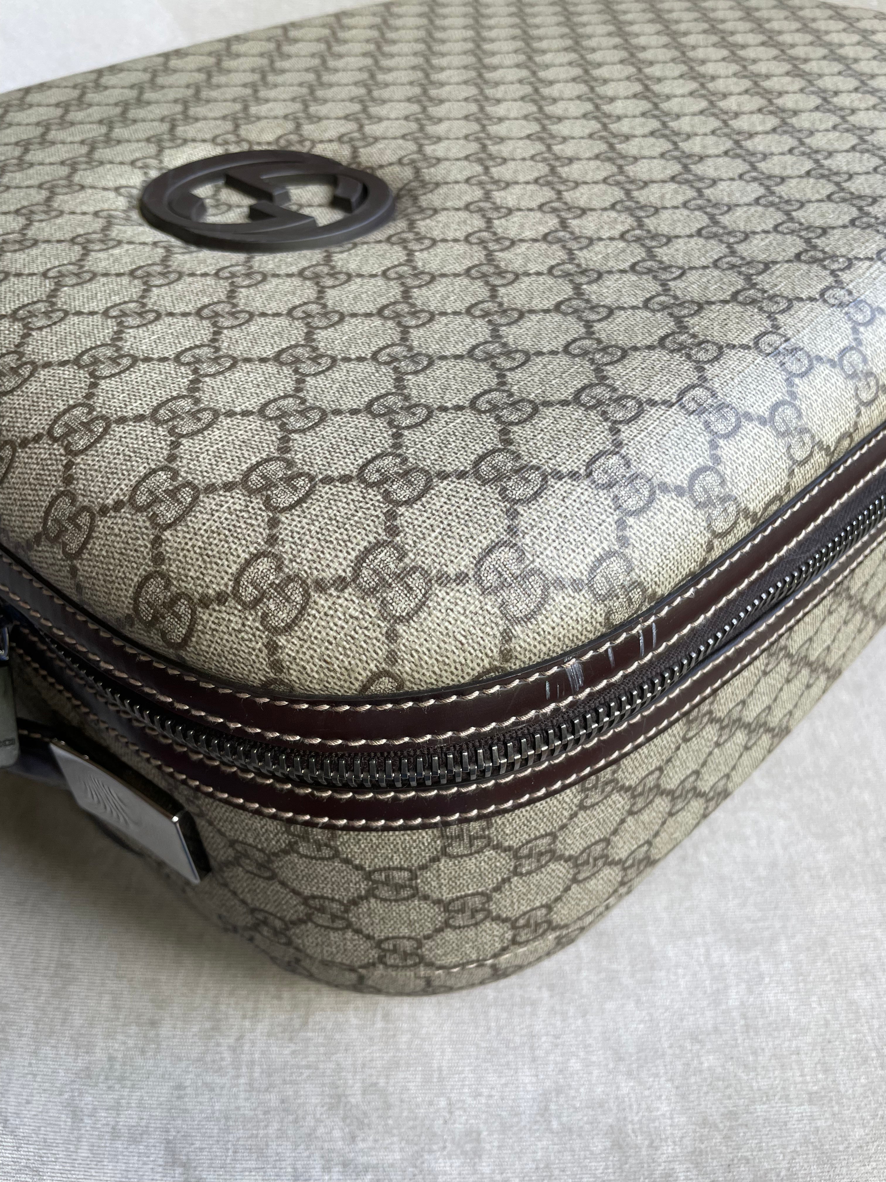 Gucci Supreme Canvas Monogram GG Cabin Suitcase