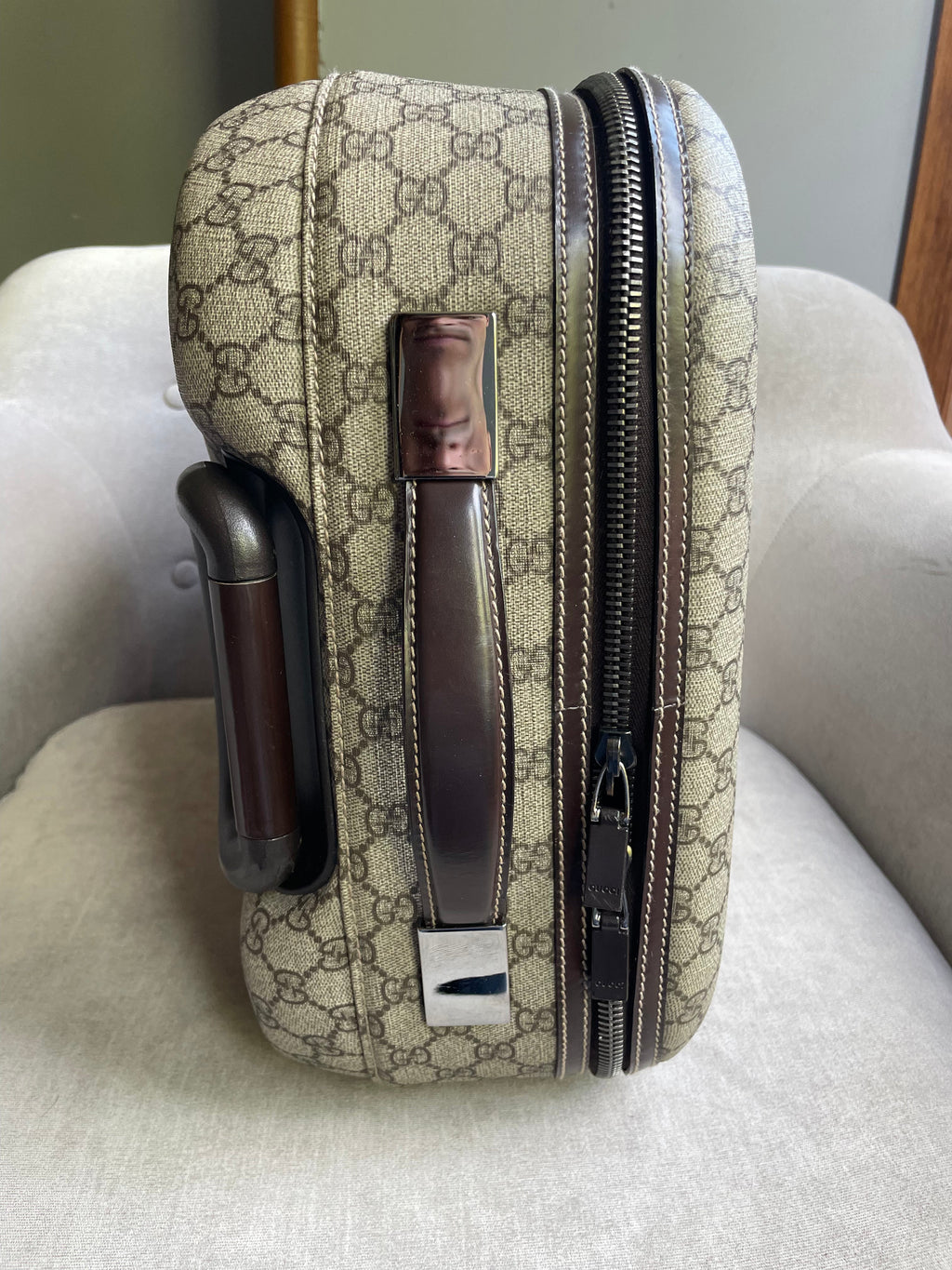 Gucci Supreme Canvas Monogram GG Cabin Suitcase