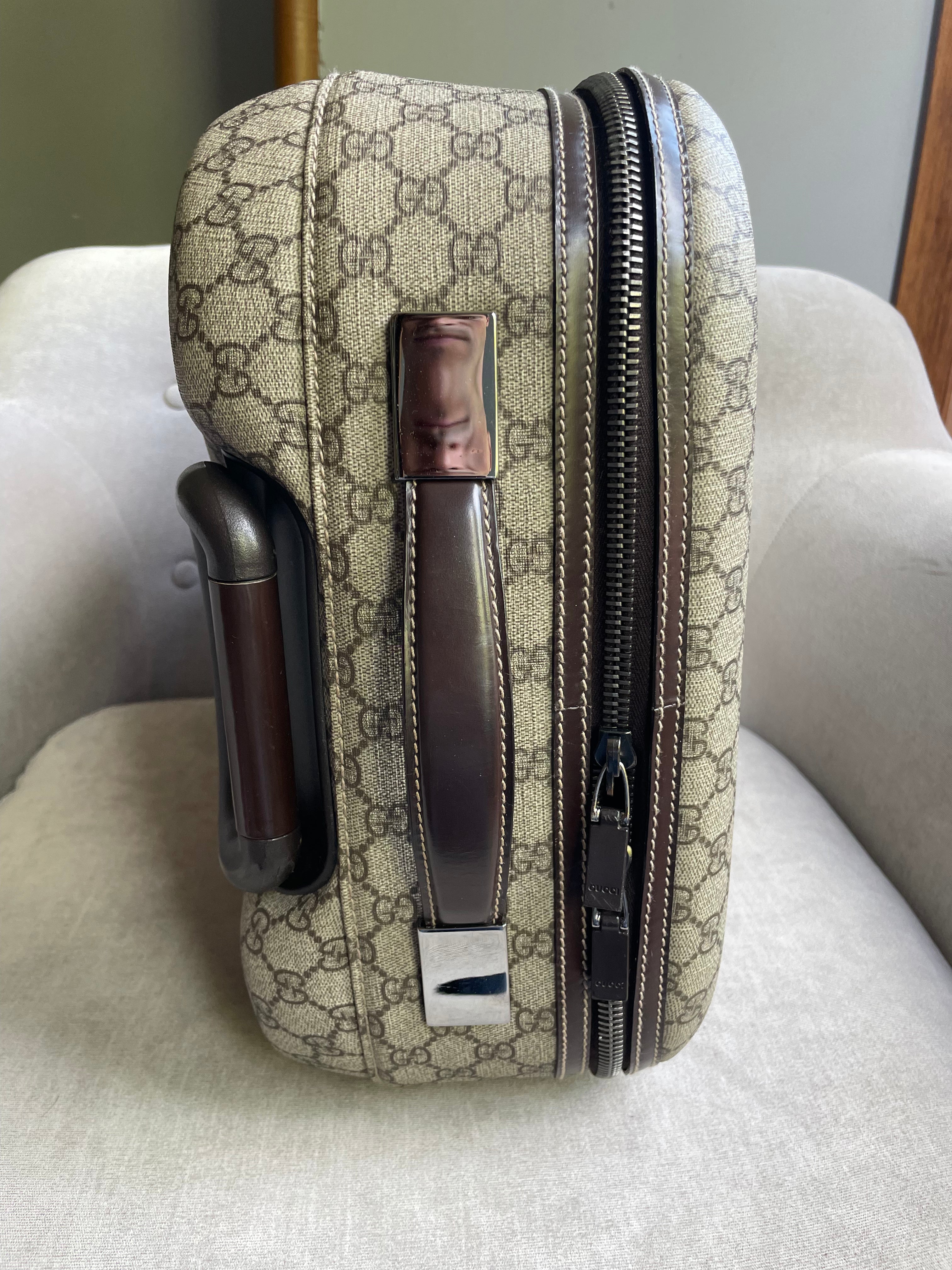 Gucci Supreme Canvas Monogram GG Cabin Suitcase