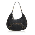 Pre-Loved Fendi Black Nubuck Leather Chef Hobo Bag ITALY
