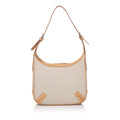 Pre-Loved Burberry Brown Beige Canvas Fabric Shoulder Bag United Kingdom