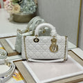 Dior Lady D-Joy Bag White Cannage Lambskin