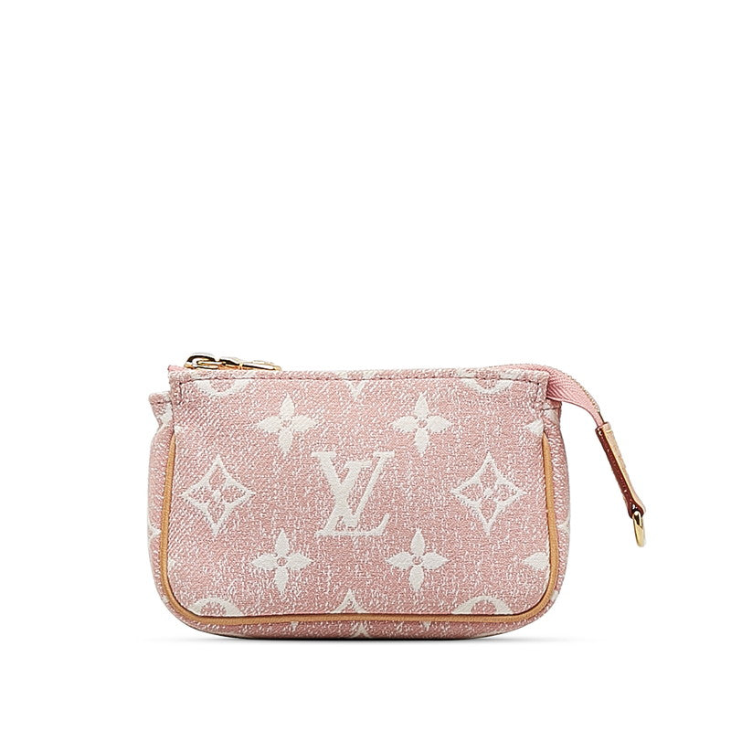 Louis Vuitton Jacquard Micro Pochette Accessoires M81176 Pink Denim