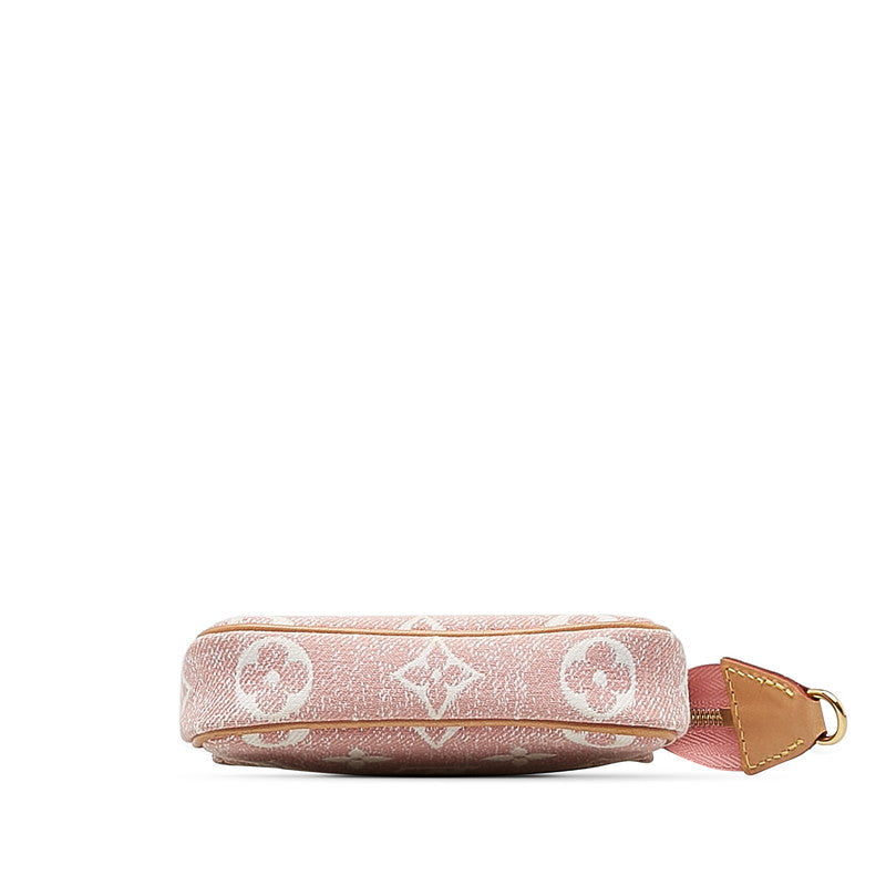 Louis Vuitton Jacquard Micro Pochette Accessoires M81176 Pink Denim