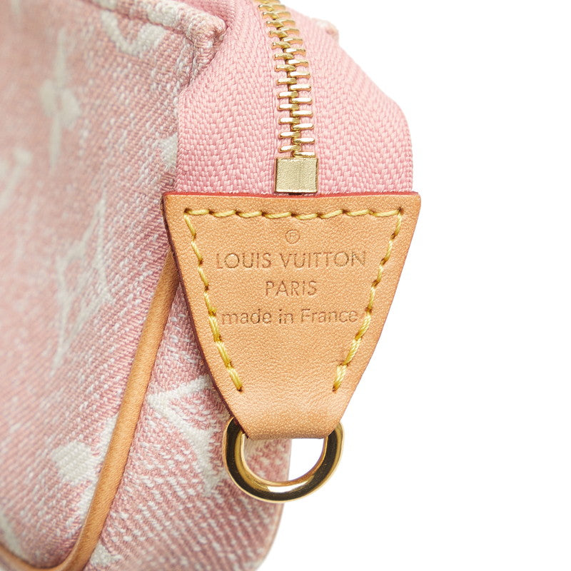 Louis Vuitton Jacquard Micro Pochette Accessoires M81176 Pink Denim